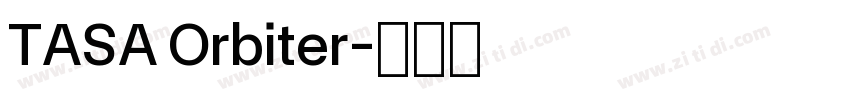 TASA Orbiter字体转换